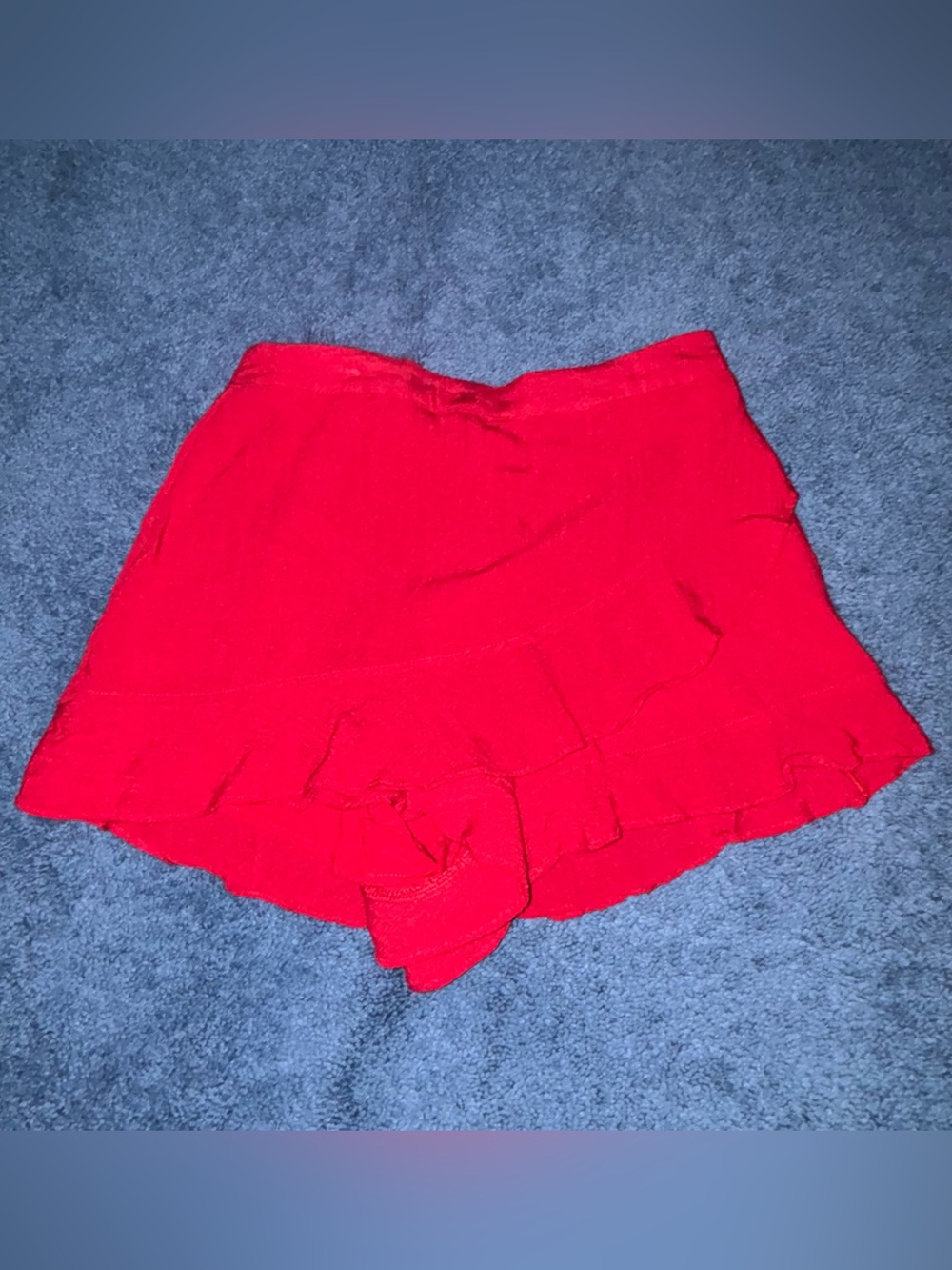 Altar'd State Red Ruffled Skort